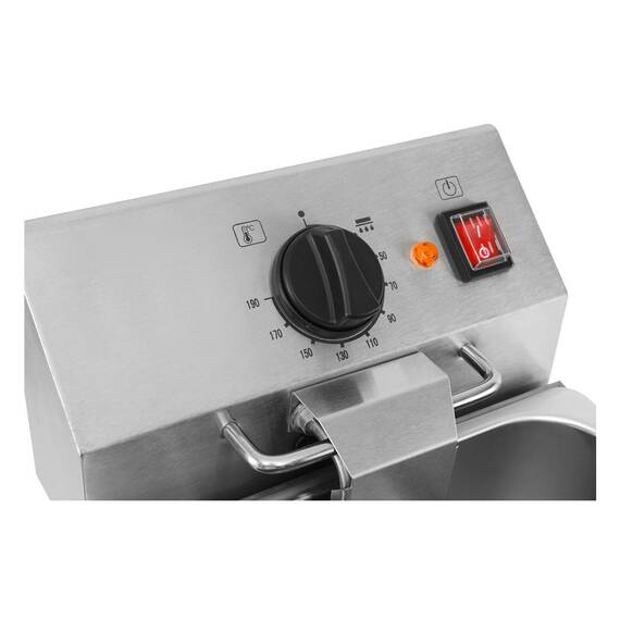Vaiotec Elektro Fritteuse 2 Becken mit Ablasshahn 8 + 8 Liter, 600 x 570 mm 1 Vaiotec Elektro Fritteuse 2 Becken mit Ablasshahn 8 + 8 Liter, 600 x 570 mm