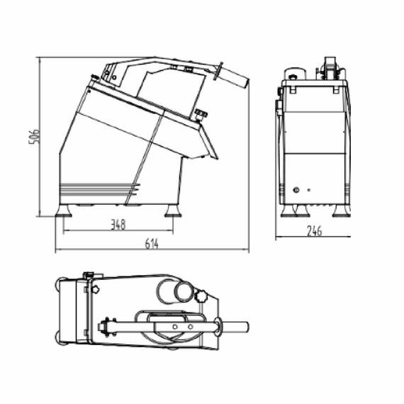 Vaiotec Gemüseschneider inkl. 5 Scheiben, 246 x 614 mm 4 Vaiotec Gemüseschneider inkl. 5 Scheiben, 246 x 614 mm