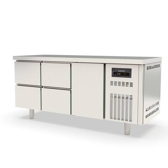 Vaiotec Topline Kühltisch / 3-fach GN1/1 mit 4 Schubladen / 1 Tür, 1795 x 700 mm Vaiotec Topline Kühltisch / 3-fach GN1/1 mit 4 Schubladen / 1 Tür, 1795 x 700 mm