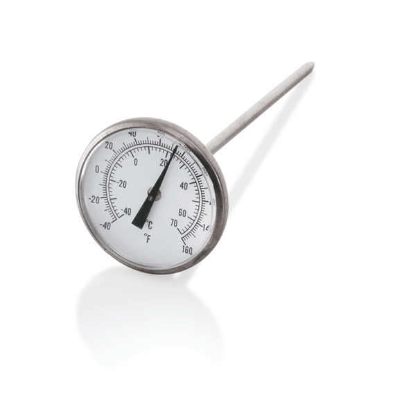 Was Germany Einstechthermometer, Ø 4,5 cm, Chromnickelstahl Was Germany Einstechthermometer, Ø 4,5 cm, Chromnickelstahl