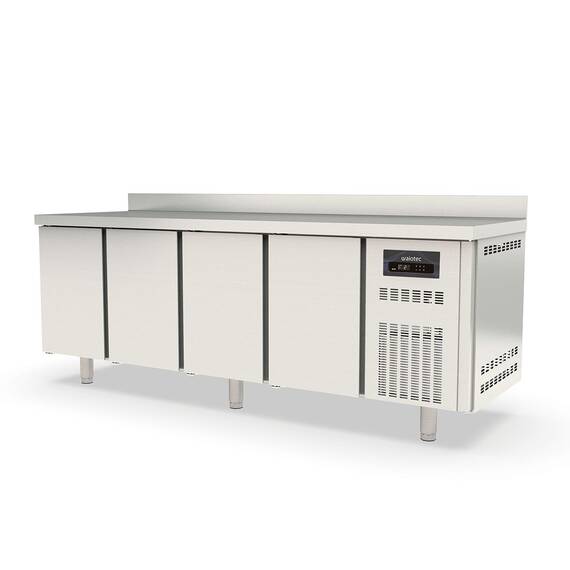 Vaiotec Topline Kühltisch / 4-fach GN1/1 mit 4 Türen & Aufkantung, 2245 x 700 mm Vaiotec Topline Kühltisch / 4-fach GN1/1 mit 4 Türen & Aufkantung, 2245 x 700 mm
