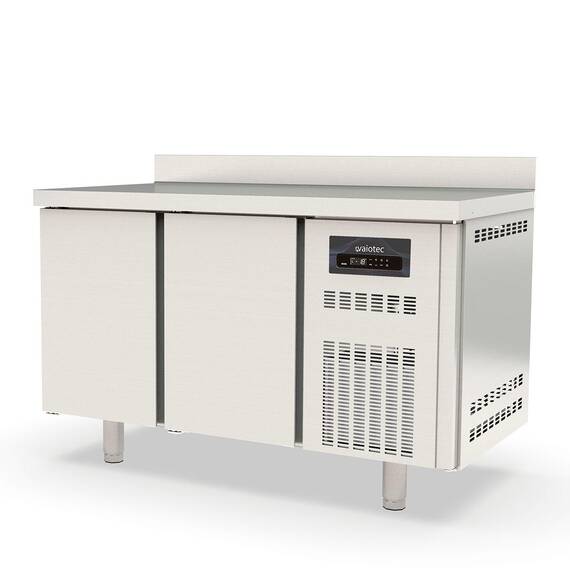 Vaiotec Topline Tiefkühltisch / 2-fach GN1/1 mit 2 Türen & Aufkantung, 1345 x 700 mm Vaiotec Topline Tiefkühltisch / 2-fach GN1/1 mit 2 Türen & Aufkantung, 1345 x 700 mm