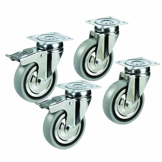 Vaiotec Rollenkit für Kühl & Tiefkühltische 2 & 3- türig + Kühl & Tiefkühlschränke 1 türig Serie Topline Vaiotec Rollenkit für Kühl & Tiefkühltische 2 & 3- türig + Kühl & Tiefkühlschränke 1 türig Serie Topline