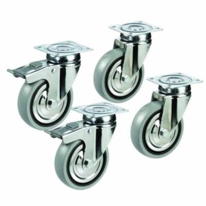 Vaiotec Rollenkit für Kühl & Tiefkühltische - 4 türig + Kühl und Tiefkühlschränke 2 türig Serie Topline