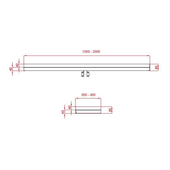 Vaiotec Topline Wandbord inkl. Konsolen zur Wandbefestigung, 1500 x 300 mm 1 Vaiotec Topline Wandbord inkl. Konsolen zur Wandbefestigung, 1500 x 300 mm