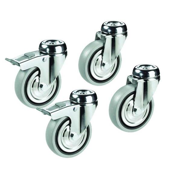 Vaiotec Rollenkit für Arbeitstische, Spültische und Spülcenter Topline Vaiotec Rollenkit für Arbeitstische, Spültische und Spülcenter Topline