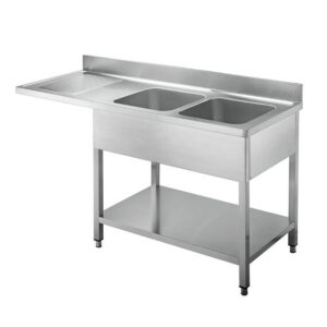 Vaiotec Topline Spülcenter / 2 Becken rechts, 2000 x 700 mm