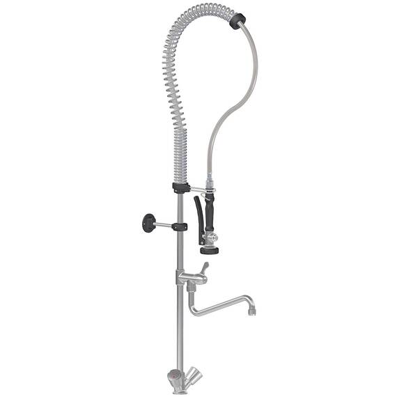 Vaiotec Topline Geschirrwaschbrause mit Schwenkauslauf & 2 Mischventilen - Einloch, 105 x 350 mm Vaiotec Topline Geschirrwaschbrause mit Schwenkauslauf & 2 Mischventilen - Einloch, 105 x 350 mm