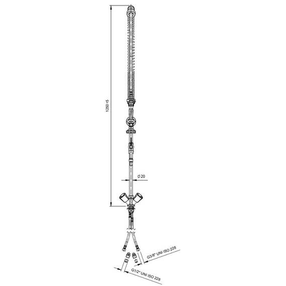 Vaiotec Topline Geschirrwaschbrause mit Schwenkauslauf & 2 Mischventilen - Einloch, 105 x 350 mm 1 Vaiotec Topline Geschirrwaschbrause mit Schwenkauslauf & 2 Mischventilen - Einloch, 105 x 350 mm