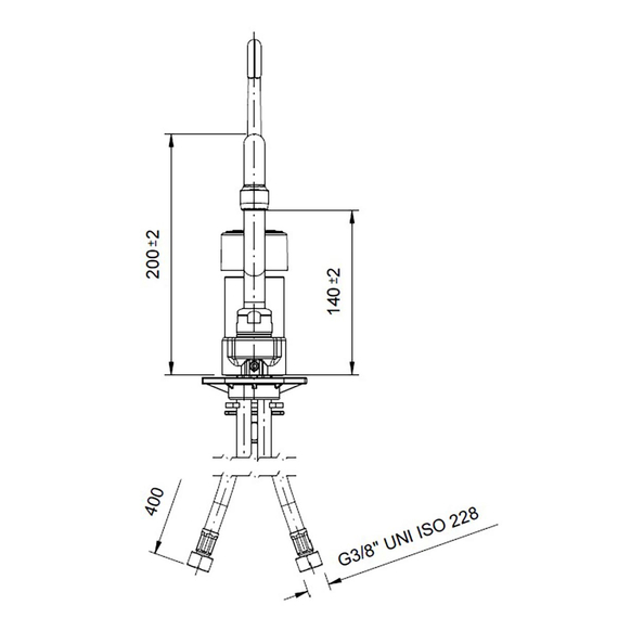 Vaiotec Topline Mischbatterie mit Schwenkhahn & Einhebelmischer - Einloch, 55 x 245 mm 1 Vaiotec Topline Mischbatterie mit Schwenkhahn & Einhebelmischer - Einloch, 55 x 245 mm