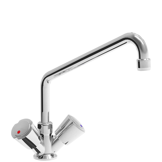 Vaiotec Topline Mischbatterie mit Schwenkhahn & 2 Mischventilen - Einloch, 55 x 300 mm Vaiotec Topline Mischbatterie mit Schwenkhahn & 2 Mischventilen - Einloch, 55 x 300 mm