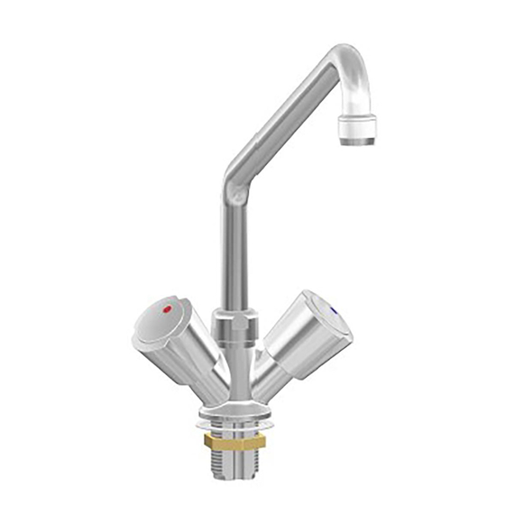 Vaiotec Topline Mischbatterie mit Schwenkhahn & 2 Mischventilen - Einloch, 55 x 300 mm 1 Vaiotec Topline Mischbatterie mit Schwenkhahn & 2 Mischventilen - Einloch, 55 x 300 mm