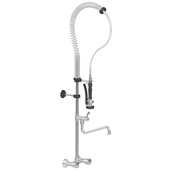 Vaiotec Topline Geschirrwaschbrause mit Schwenkauslauf & 2 Mischventilen Wandmontage - Zweiloch, 155 x 350 mm Vaiotec Topline Geschirrwaschbrause mit Schwenkauslauf & 2 Mischventilen Wandmontage - Zweiloch, 155 x 350 mm