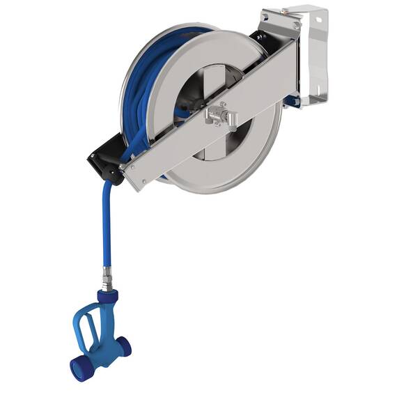 Vaiotec Topline Schlauchaufroller mit Brause - 20 Meter, 180 x 700 mm Vaiotec Topline Schlauchaufroller mit Brause - 20 Meter, 180 x 700 mm