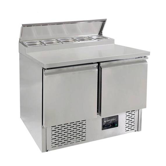 Vaiotec Zubereitungstisch Mini / 2-fach für 5x GN 1/6, 900 x 700 mm Vaiotec Zubereitungstisch Mini / 2-fach für 5x GN 1/6, 900 x 700 mm