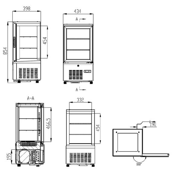 Vaiotec Topline Kühlvitrine 2-fach / 56 Liter "schwarz", 434 x 398 mm 1 Vaiotec Topline Kühlvitrine 2-fach / 56 Liter "schwarz", 434 x 398 mm