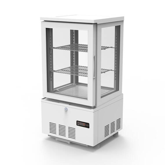 Vaiotec Topline Kühlvitrine 2-fach / 56 Liter "weiß", 434 x 398 mm 2 Vaiotec Topline Kühlvitrine 2-fach / 56 Liter "weiß", 434 x 398 mm