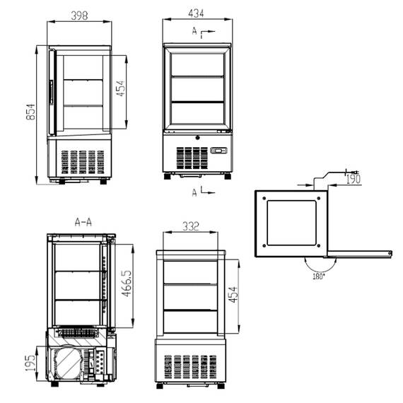 Vaiotec Topline Kühlvitrine 2-fach / 56 Liter "weiß", 434 x 398 mm 3 Vaiotec Topline Kühlvitrine 2-fach / 56 Liter "weiß", 434 x 398 mm