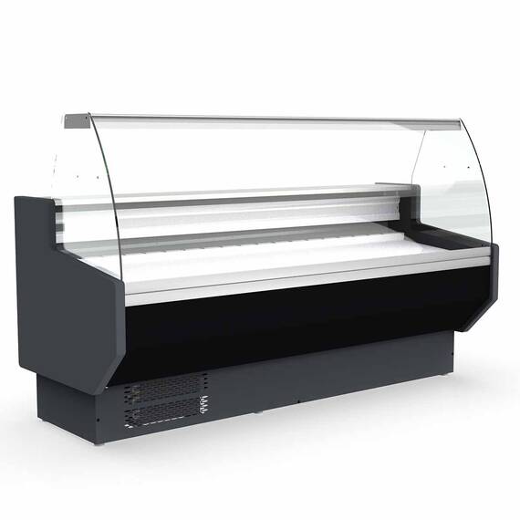 Vaiotec Topline Kühltheke 150 - gebogenes Frontglas "schwarz", 1505 x 800 mm Vaiotec Topline Kühltheke 150 - gebogenes Frontglas "schwarz", 1505 x 800 mm