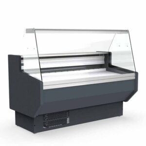 Vaiotec Topline Kühltheke 150 - gerades Frontglas "grau", 1505 x 800 mm