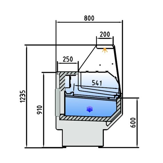 Vaiotec Topline Kühltheke 150 - gerades Frontglas "weiß", 1505 x 800 mm 3 Vaiotec Topline Kühltheke 150 - gerades Frontglas "weiß", 1505 x 800 mm