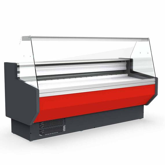 Vaiotec Topline Kühltheke 200 - gerades Frontglas "rot", 1985 x 800 mm Vaiotec Topline Kühltheke 200 - gerades Frontglas "rot", 1985 x 800 mm