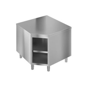 Vaiotec Topline Eckarbeitsschrank / offen, 900 x 900 mm