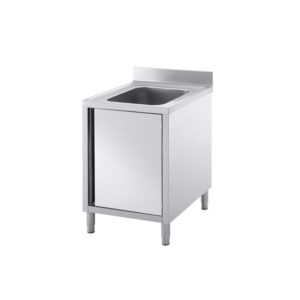 Vaiotec Topline Spülschrank / 1 Becken mit Flügeltür, 600 x 600 mm