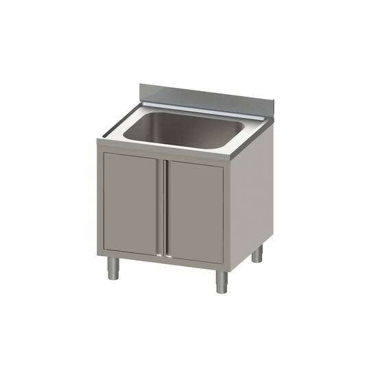 Vaiotec Topline Spülschrank / 1 Becken mit Flügeltüren, 800 x 600 mm Vaiotec Topline Spülschrank / 1 Becken mit Flügeltüren, 800 x 600 mm