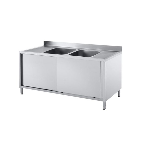 Vaiotec Topline Spülschrank / 2 Becken und 2 Abtropfflächen, 2600 x 700 mm Vaiotec Topline Spülschrank / 2 Becken und 2 Abtropfflächen, 2600 x 700 mm