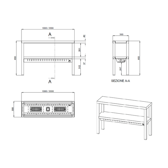Vaiotec Topline Wärmebrücke / 2 Etagen, 1000 x 300 mm 1 Vaiotec Topline Wärmebrücke / 2 Etagen, 1000 x 300 mm