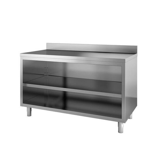 Vaiotec Topline Arbeitsschrank / offen mit Aufkantung, 1400 x 600 mm Vaiotec Topline Arbeitsschrank / offen mit Aufkantung, 1400 x 600 mm