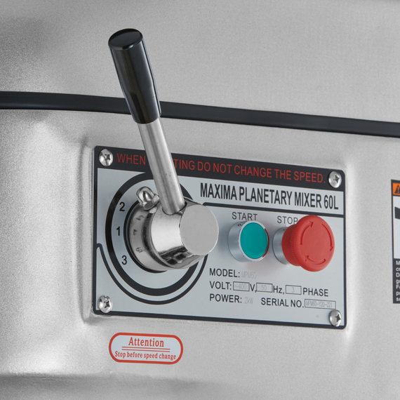 Maxima Gastro Planetenmischer - 60 l - Bis 30 kg Teig - 3 Geschwindigkeit 9 Maxima Gastro Planetenmischer - 60 l - Bis 30 kg Teig - 3 Geschwindigkeit