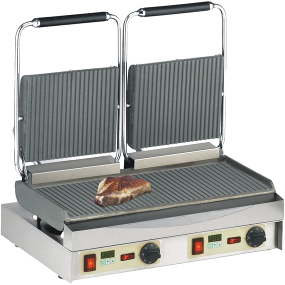 Neumärker Kamtschatka-Grill oben + unten geriffelt, mit Digitaltimern Neumärker Kamtschatka-Grill oben + unten geriffelt, mit Digitaltimern