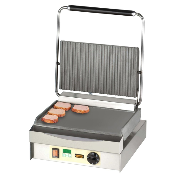 Neumärker Chopper-Grill oben geriffelt + unten glatt, mit Digitaltimer Neumärker Chopper-Grill oben geriffelt + unten glatt, mit Digitaltimer