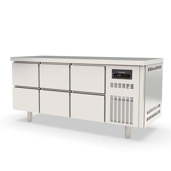 Vaiotec Topline Tiefkühltisch / 3-fach GN1/1 mit 6 Schubladen, 1795 x 700 mm Vaiotec Topline Tiefkühltisch / 3-fach GN1/1 mit 6 Schubladen, 1795 x 700 mm