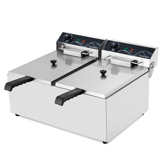 Vaiotec Elektro Fritteuse 2 Becken 17+17 Liter, 600 x 500 mm Vaiotec Elektro Fritteuse 2 Becken 17+17 Liter, 600 x 500 mm