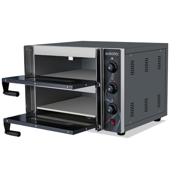Vaiotec Elektro Pizzaofen mit 2 Backkammern, 585 x 570 mm 1 Vaiotec Elektro Pizzaofen mit 2 Backkammern, 585 x 570 mm