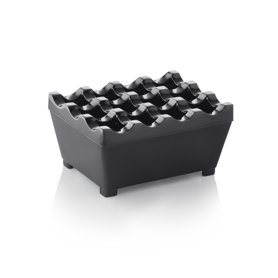 Was Germany Windaschenbecher, 9,5 x 7,5 x 4,5 cm, schwarz verchromt, Zinkguss Was Germany Windaschenbecher, 9,5 x 7,5 x 4,5 cm, schwarz verchromt, Zinkguss
