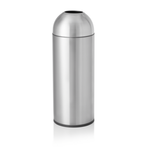 Was Germany Abfalleimer, Ø 30 cm, Höhe 81 cm, Silber, Chromnickelstahl/Kunststoff