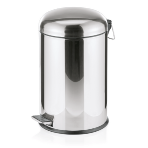 Was Germany Treteimer mit Kunststoffeinsatz, Ø 30 cm, 20 Ltr., Edelstahl