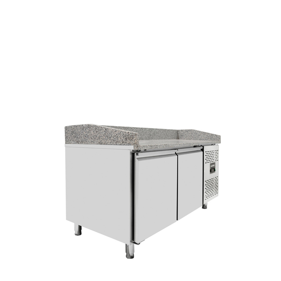 Vaiotec Pizzakühltisch / 2-türig "grau" inkl. Kühlaufsatz GN1/4, 1510 x 800 mm 6 Vaiotec Pizzakühltisch / 2-türig "grau" inkl. Kühlaufsatz GN1/4, 1510 x 800 mm