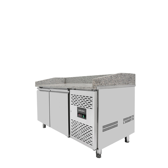 Vaiotec Pizzakühltisch / 2-türig "grau" inkl. Kühlaufsatz GN1/4, 1510 x 800 mm 7 Vaiotec Pizzakühltisch / 2-türig "grau" inkl. Kühlaufsatz GN1/4, 1510 x 800 mm