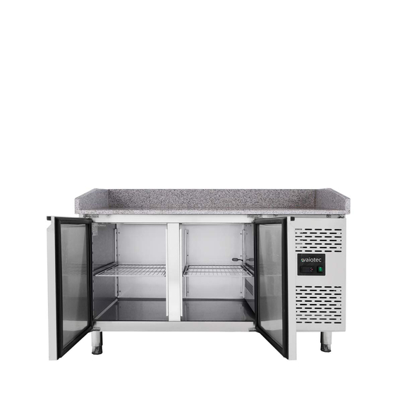 Vaiotec Pizzakühltisch / 2-türig "grau" inkl. Kühlaufsatz GN1/3, 1510 x 800 mm 8 Vaiotec Pizzakühltisch / 2-türig "grau" inkl. Kühlaufsatz GN1/3, 1510 x 800 mm