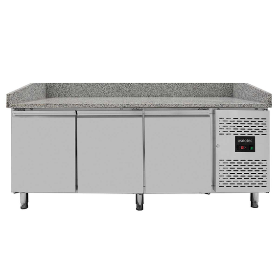 Vaiotec Pizzakühltisch / 3-türig "grau" inkl. Kühlaufsatz GN1/4, 2020 x 800 mm 6 Vaiotec Pizzakühltisch / 3-türig "grau" inkl. Kühlaufsatz GN1/4, 2020 x 800 mm