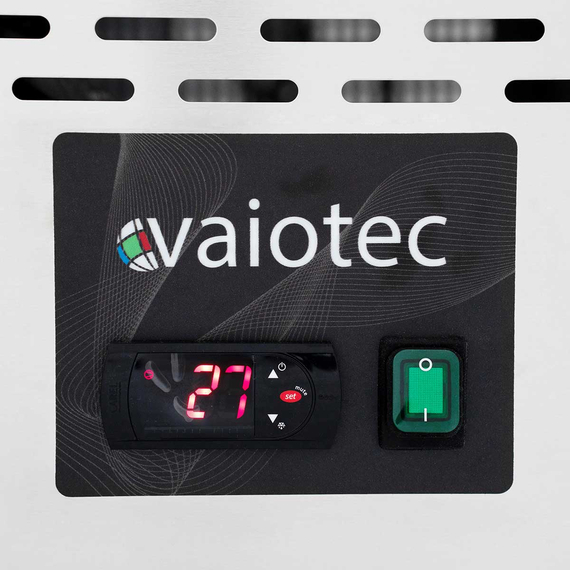 Vaiotec Pizzakühltisch / 3-türig "grau" inkl. Kühlaufsatz GN1/3, 2020 x 800 mm 9 Vaiotec Pizzakühltisch / 3-türig "grau" inkl. Kühlaufsatz GN1/3, 2020 x 800 mm