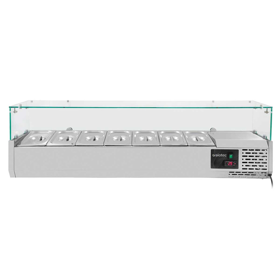 Vaiotec Pizzakühltisch / 2-türig "schwarz" inkl. Kühlaufsatz GN1/4, 1510 x 800 mm 1 Vaiotec Pizzakühltisch / 2-türig "schwarz" inkl. Kühlaufsatz GN1/4, 1510 x 800 mm