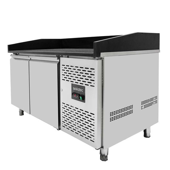 Vaiotec Pizzakühltisch / 2-türig "schwarz" inkl. Kühlaufsatz GN1/3, 1510 x 800 mm 9 Vaiotec Pizzakühltisch / 2-türig "schwarz" inkl. Kühlaufsatz GN1/3, 1510 x 800 mm