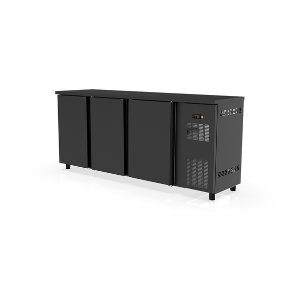Vaiotec Topline Barkühltisch schwarz / 3 Türen, 2025 x 530 mm Vaiotec Topline Barkühltisch schwarz / 3 Türen, 2025 x 530 mm