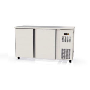 Vaiotec Topline Barkühltisch Edelstahl / 2 Türen, 1485 x 530 mm